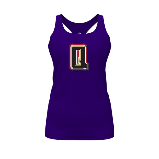 [FT0TRBPP-FYS-LOGO2] Decker Racerback Tank Top (Female Youth S, Purple, Logo 2)