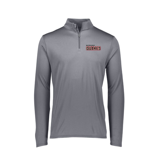 [FTLQFLGY-FAXS-LOGO1] Ladies Flex-Lite 1/4 Zip Shirt (Female Adult XS, Gray, Logo 1)