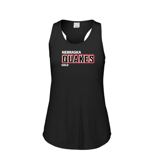 [FT0TUBBK-FAS-LOGO3] Ladies Tri Blend Tank Top (Female Adult S, Black, Logo 3)