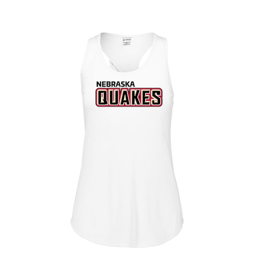 [FT0TUBWH-FAS-LOGO1] Ladies Tri Blend Tank Top (Female Adult S, White, Logo 1)