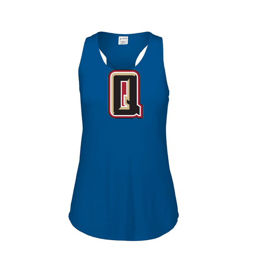 [FT0TUBRY-FAS-LOGO2] Ladies Tri Blend Tank Top (Female Adult S, Royal, Logo 2)