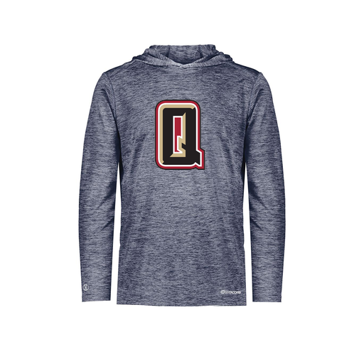 [FOLHCGNV-AS-LOGO2] Decker Men's Charge Hoodie (Adult S, Navy, Logo 2)