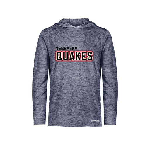 [FOLHCGNV-YS-LOGO1] Decker Youth Charge Hoodie (Youth S, Navy, Logo 1)