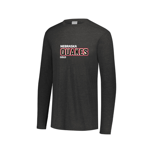 [FTLCUBBK-AXS-LOGO3] Decker Men's Tri-Blend T-Shirt - Long Sleeve (Adult XS, Black, Logo 3)