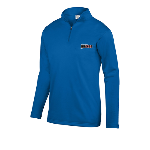 [FOLQFFRY-AS-LOGO3] Decker Men's FlexFleece 1/4 Zip (Adult S, Royal, Logo 3)