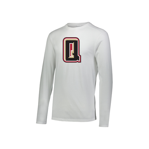 [FTLCUBWH-YS-LOGO2] Decker Youth Tri-Blend T-Shirt - Long Sleeve (Youth S, White, Logo 2)