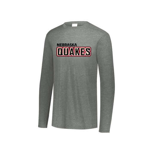 [FTLCUBGY-YS-LOGO1] Decker Youth Tri-Blend T-Shirt - Long Sleeve (Youth S, Gray, Logo 1)