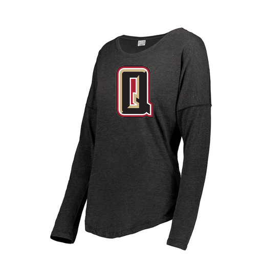 [FTLCUBBK-FAS-LOGO2] Ladies LS Ultra-blend T-Shirt (Female Adult S, Black, Logo 2)