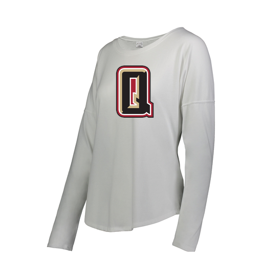 [FTLCUBWH-FAS-LOGO2] Ladies LS Ultra-blend T-Shirt (Female Adult S, White, Logo 2)