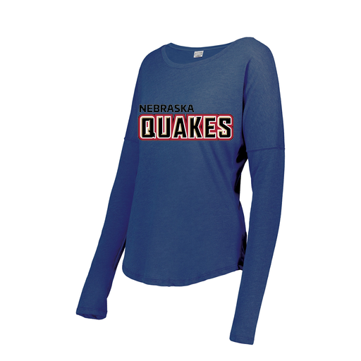 [FTLCUBRY-FAS-LOGO1] Ladies LS Ultra-blend T-Shirt (Female Adult S, Royal, Logo 1)