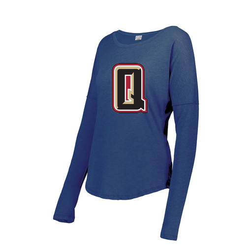 [FTLCUBRY-FAS-LOGO2] Ladies LS Ultra-blend T-Shirt (Female Adult S, Royal, Logo 2)