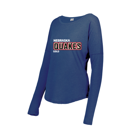 [FTLCUBRY-FAS-LOGO3] Ladies LS Ultra-blend T-Shirt (Female Adult S, Royal, Logo 3)